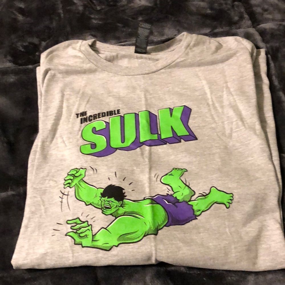 Men’s XL Novelty Tee “The Incredible Sulk” from Monthly Tee Club